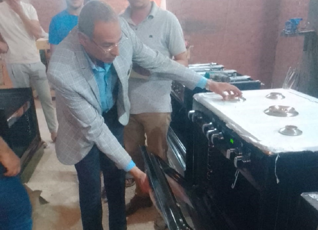 ضبط مصنع غير مرخص لتصنيع أجهزة البوتاجاز